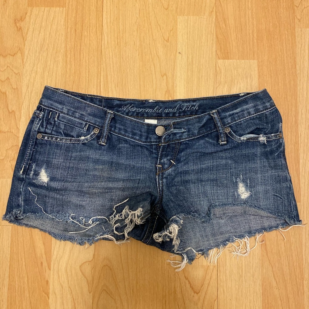 Abercrombie & Fitch cut off denim jean shorts